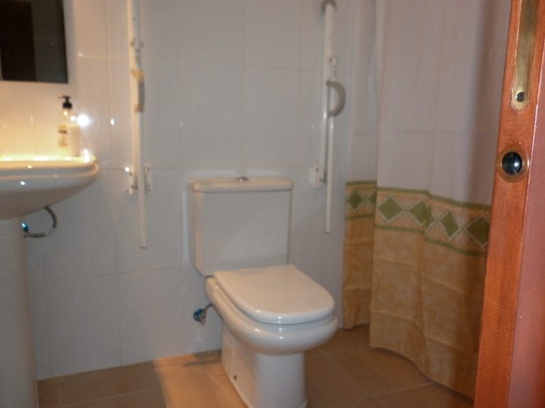 Disabled bathroom toilet